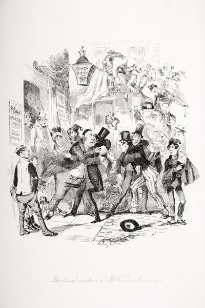 Theatralische Emotion von Mr. Vincent Crummles, Illustration aus 